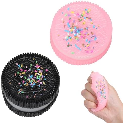2 Pack Cookie Squishy Soft Sandwich Stress Relief Toy
