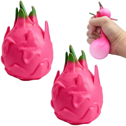 Kawaii Dragon Fruit Squishy 2 Pack Cute Squeeze Toy