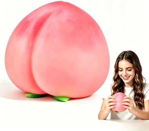 Kawaii Peach Squishy Big Soft Squeeze Stress Relief Toy