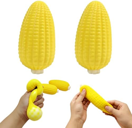 Sticky Corn Squishy 2 Pack Soft TPR Squeeze Toy