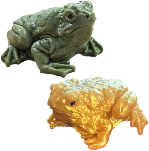 Lifelike Frog Squishy Toad Squeeze Stress Toy Set