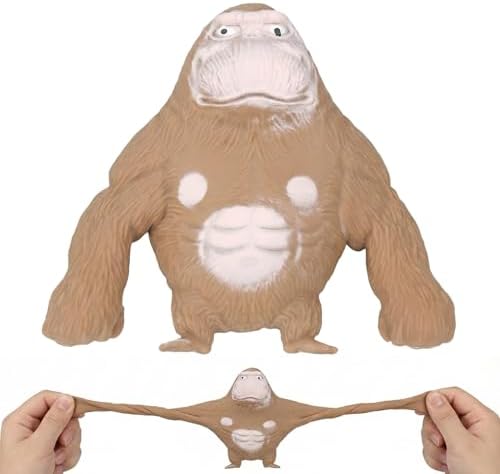 Tan Monkey Squishy Sand Filled Gorilla Squeeze Stress Toy