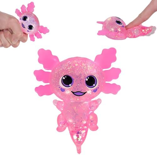 Big Ears Axolotl Squishy, Frilly Squeeze Fidget