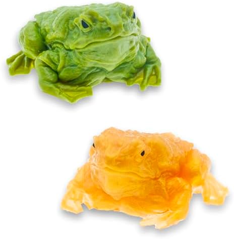 Realistic Frog Squishy 2 Pack Squeeze Toad Toy
