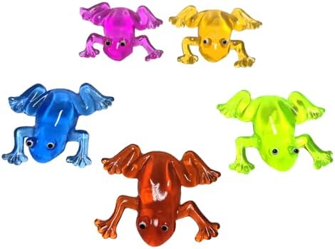 Stretchy Frog Squishy 5 Pack Mochi Sensory Fidget