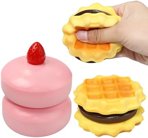 Slow Rising Waffle Squishy Soft Squeeze Cake Food Toy