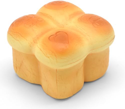 Flower Bread Squishy Soft Clover Loaf Slow Rising Toy
