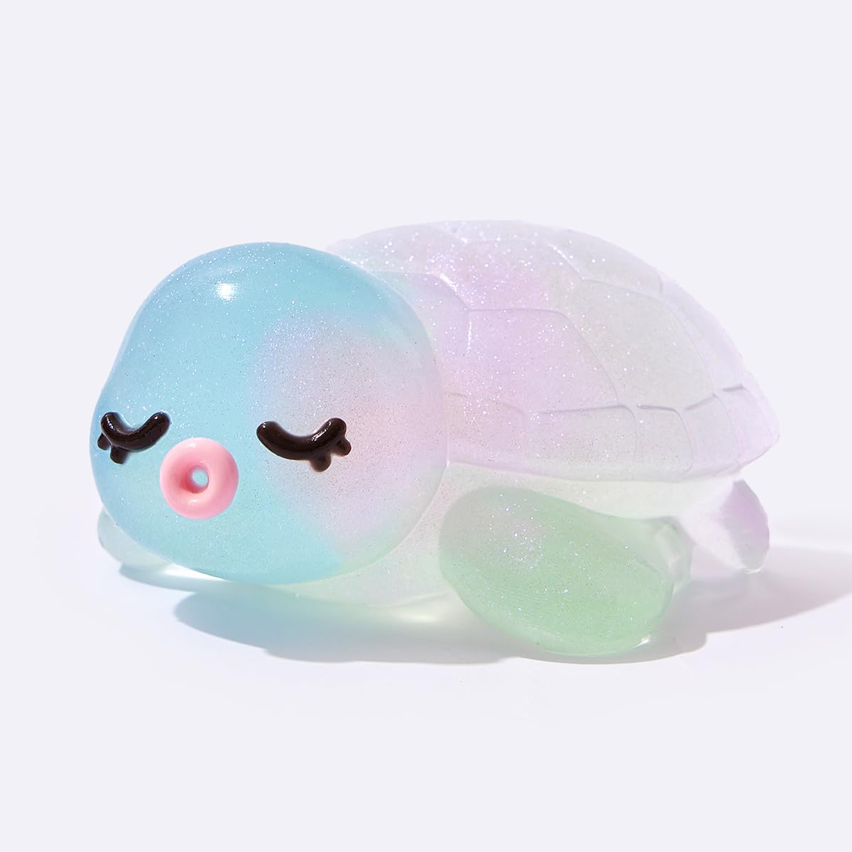Mochi Turtle Squishy, Squishy Toy with Sleepy Kawaii Face