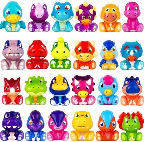 Slow Rising Dinosaur Squishy Toys, 24 Piece Bulk Set