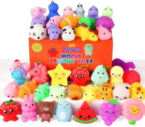 Mini Egg Squishy Mochi Animals, 60 Pieces for Party Day