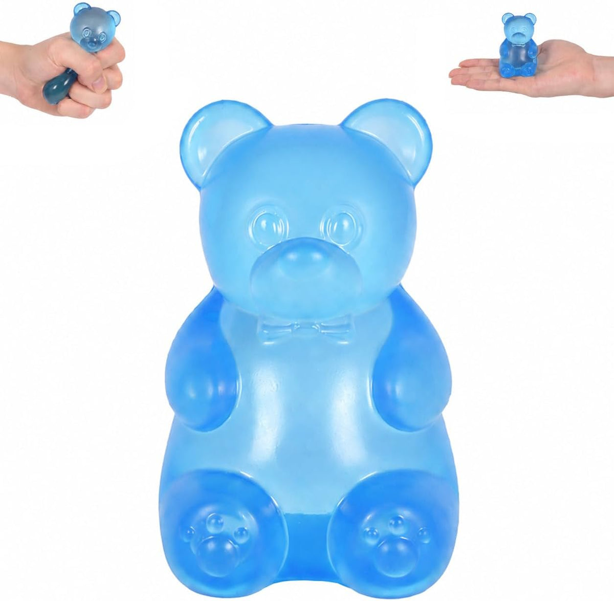 Blue Gummy Bear Squishy Slow Rising Foam Sensory Toy