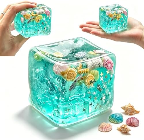 Glow In The Dark Marshmallow Squishy Ice Cube Sensory Cube