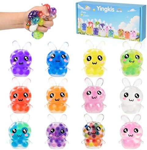 Jelly Bunny Squishy 12 Pack Mini Water Bead Squeeze Toy