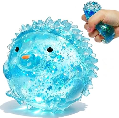 Water Bead Hedgehog Squishy Squeeze Sensory Stress Ball