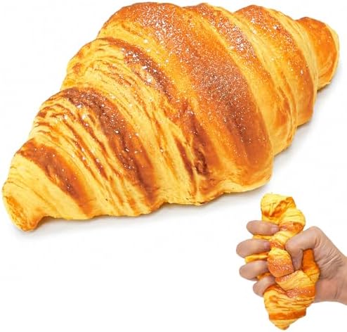 Soft Croissant Squishy, Slow Rising Squeeze Stress Ball Toy