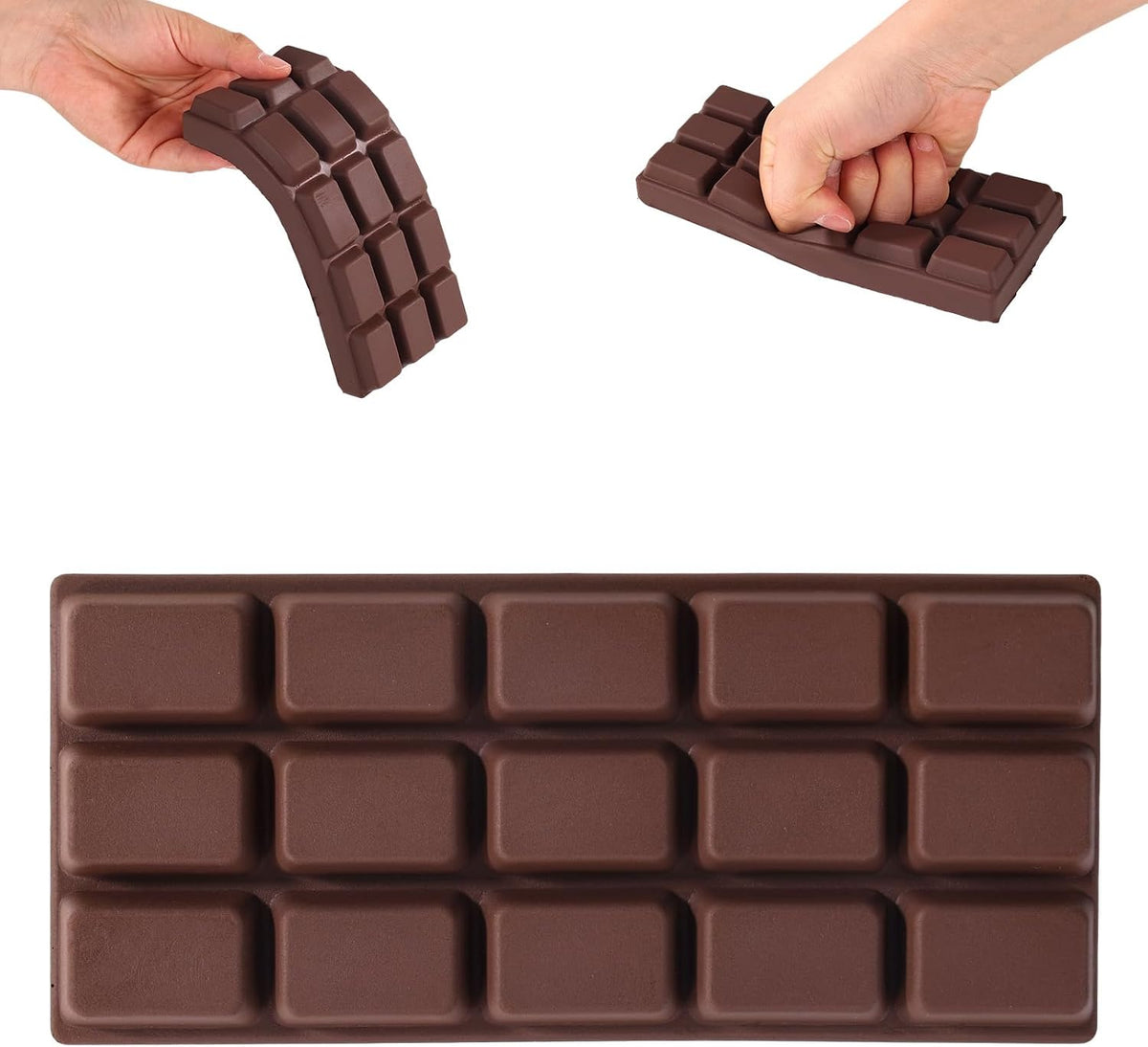Jumbo Chocolate Squishy Bar Set of 2 Slow Rising Toy
