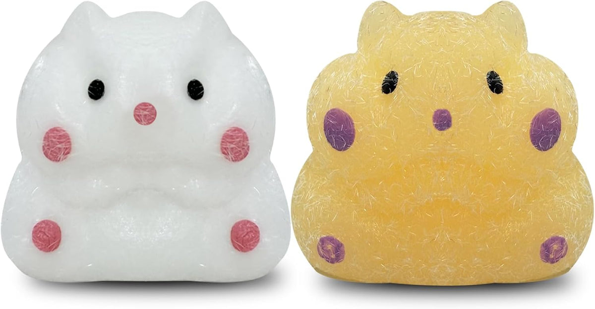 Slow Rising Hamster Squishy 2 Pack Jelly Squeeze Toys