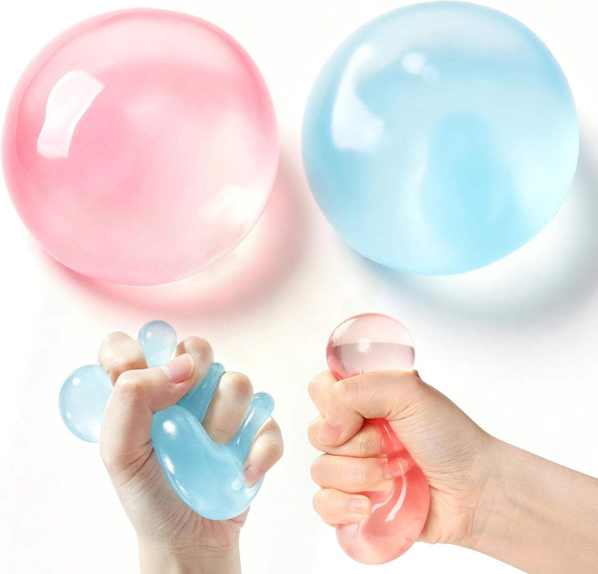 Twin Pack Coconut Squishy Jelly Stress Balls for Kids