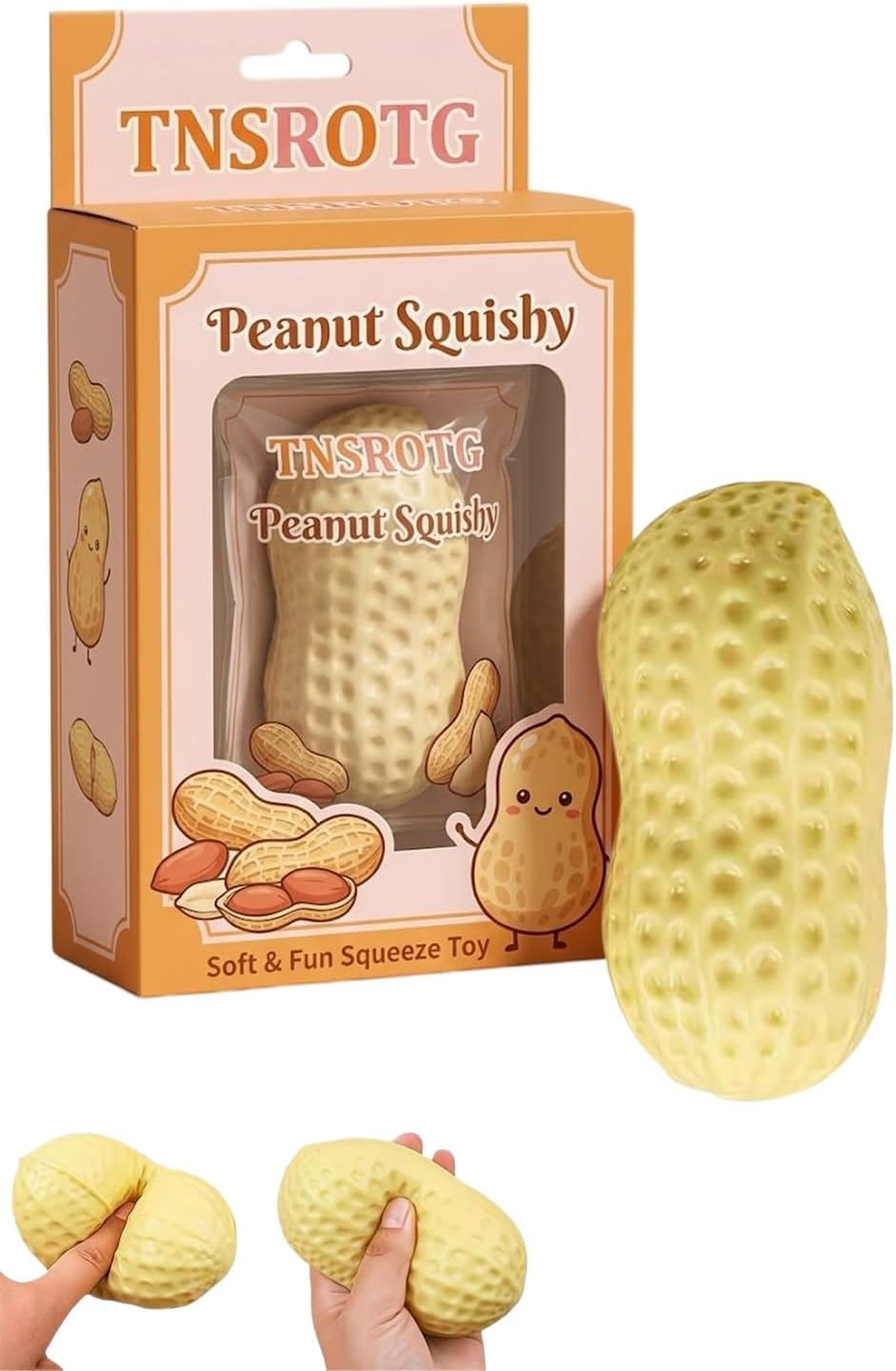 Moldable Peanut Squishy — Sculpt, Squash, Reshape on Repeat