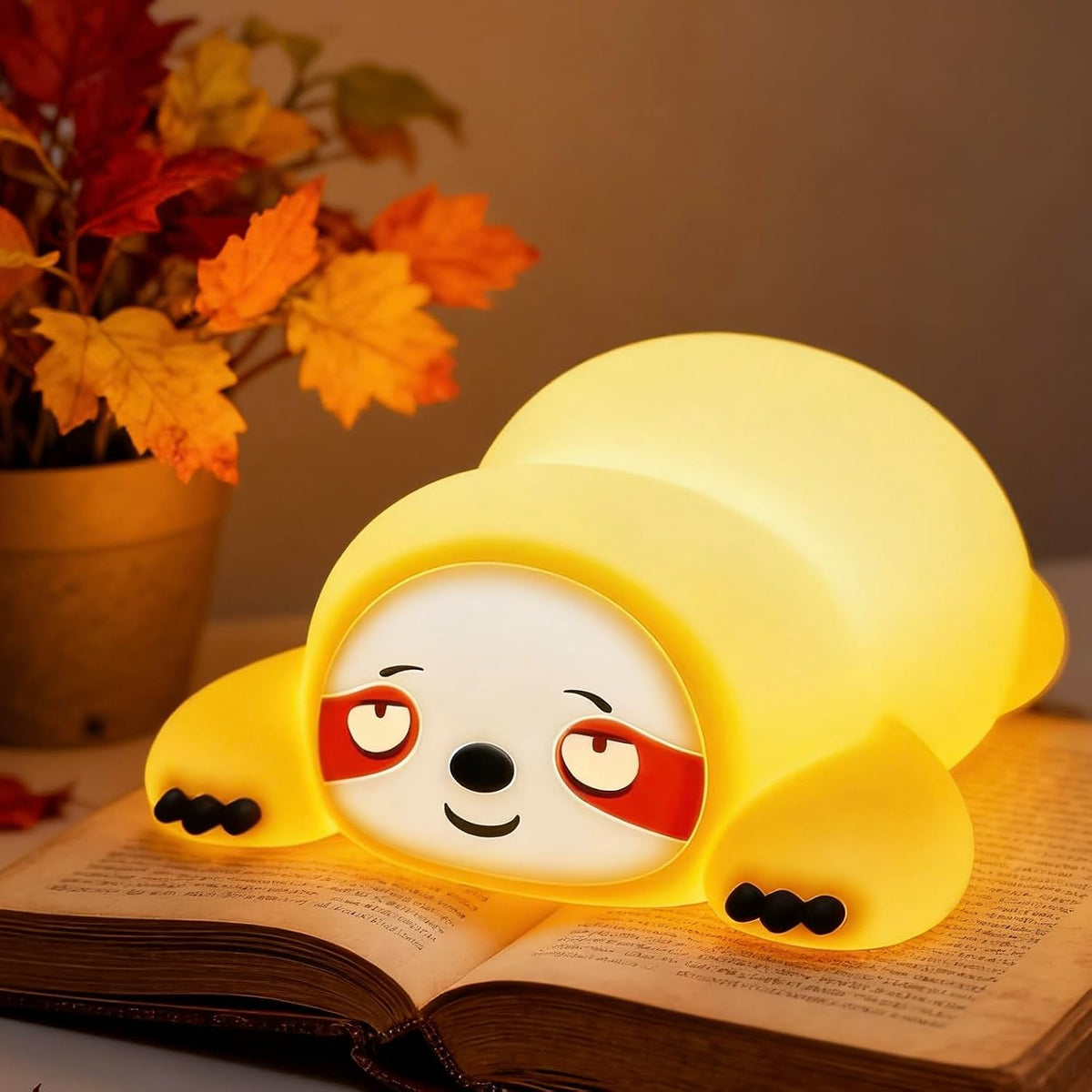 Chunky Sloth Squishy Night Lamp - Soft Squeeze Sensory Glow