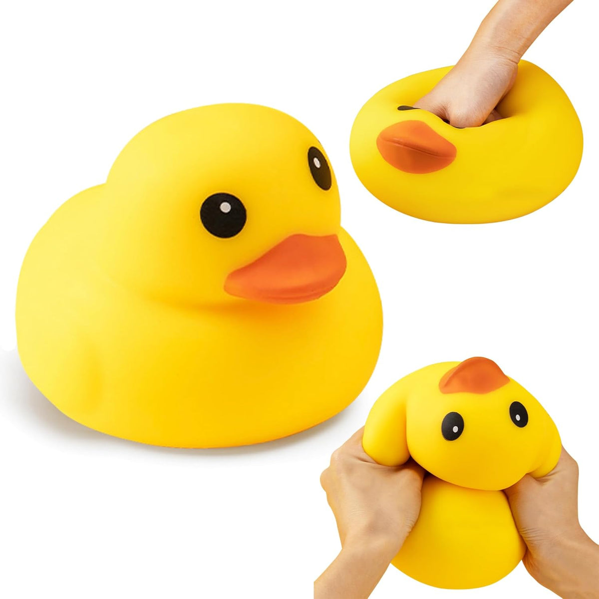 Cute Duck Squishy, Soft Round Squeeze Sensory Toy