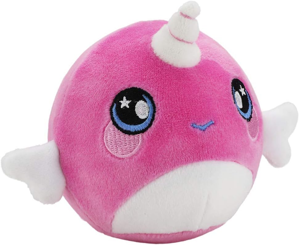 Soft Narwhal Squishy Plush Squeeze Stress Toy for Kids