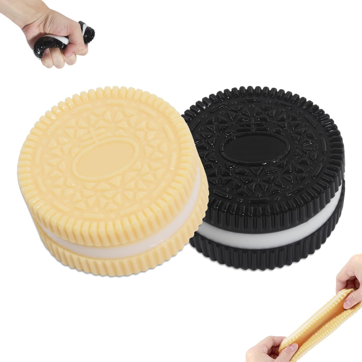 Realistic Cookie Squishy 2 Pack Slow Rising Biscuit Toys