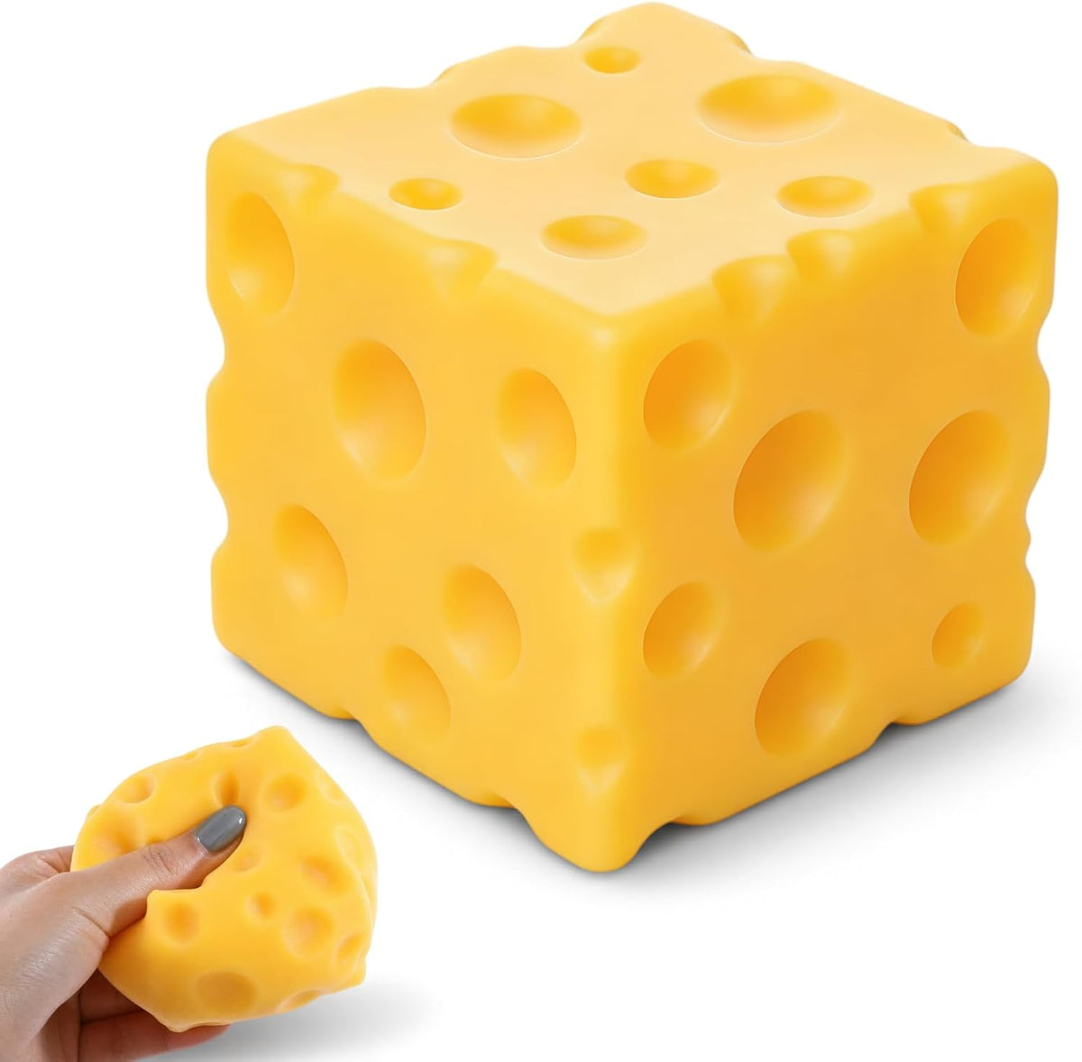 Swiss Cheese Squishy, Realistic Holey Block to Squish