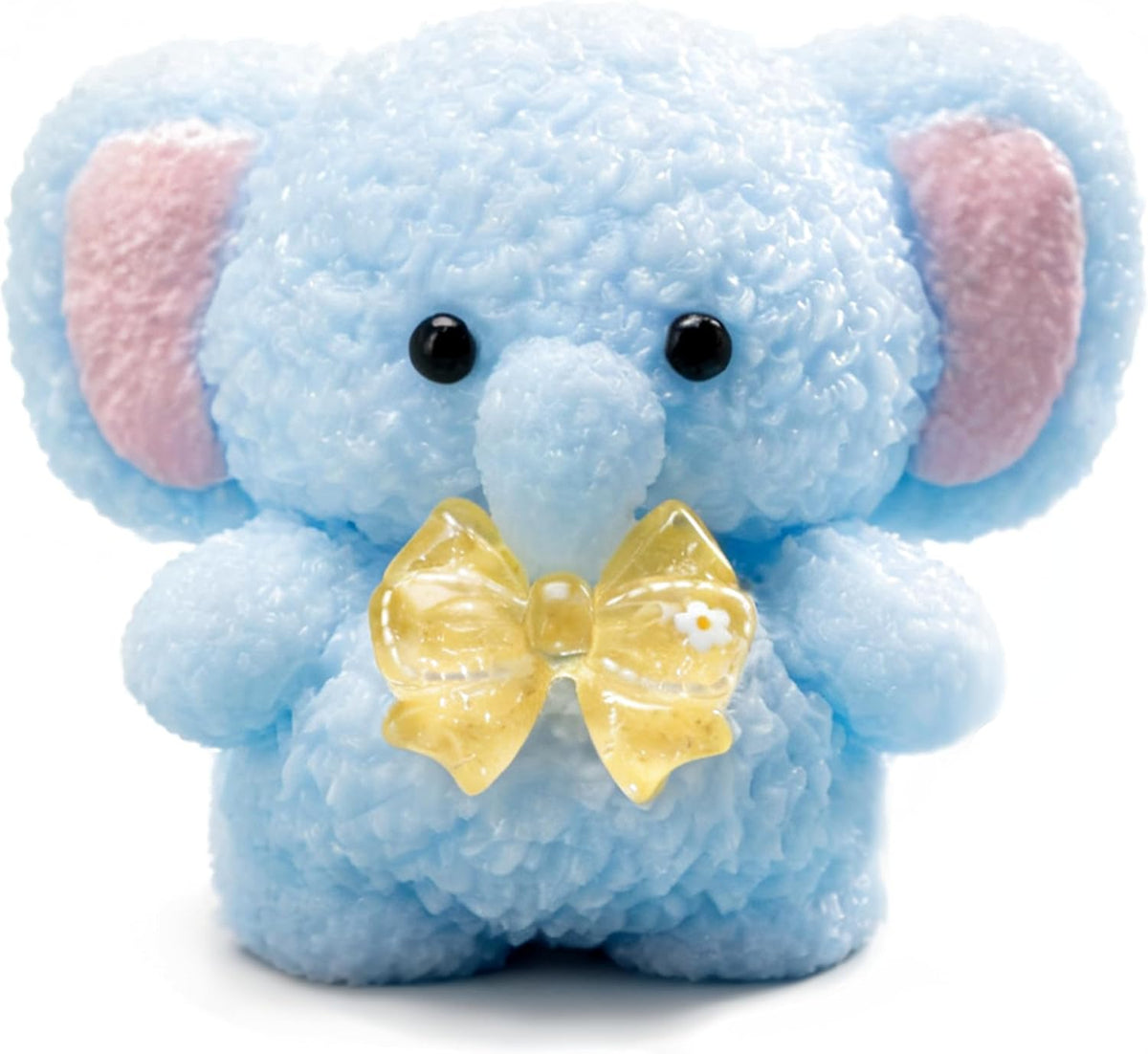 Kawaii Elephant Squishy Soft Squeeze Sensory Toy with Bow