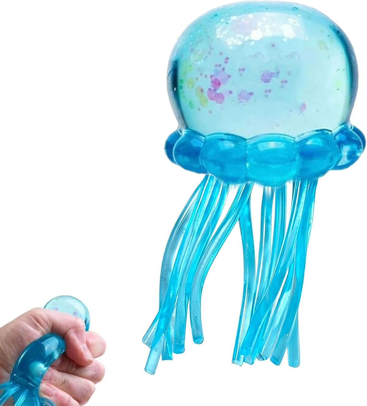 Kawaii Blue Jellyfish Squishy Slow Rising Sensory Toy