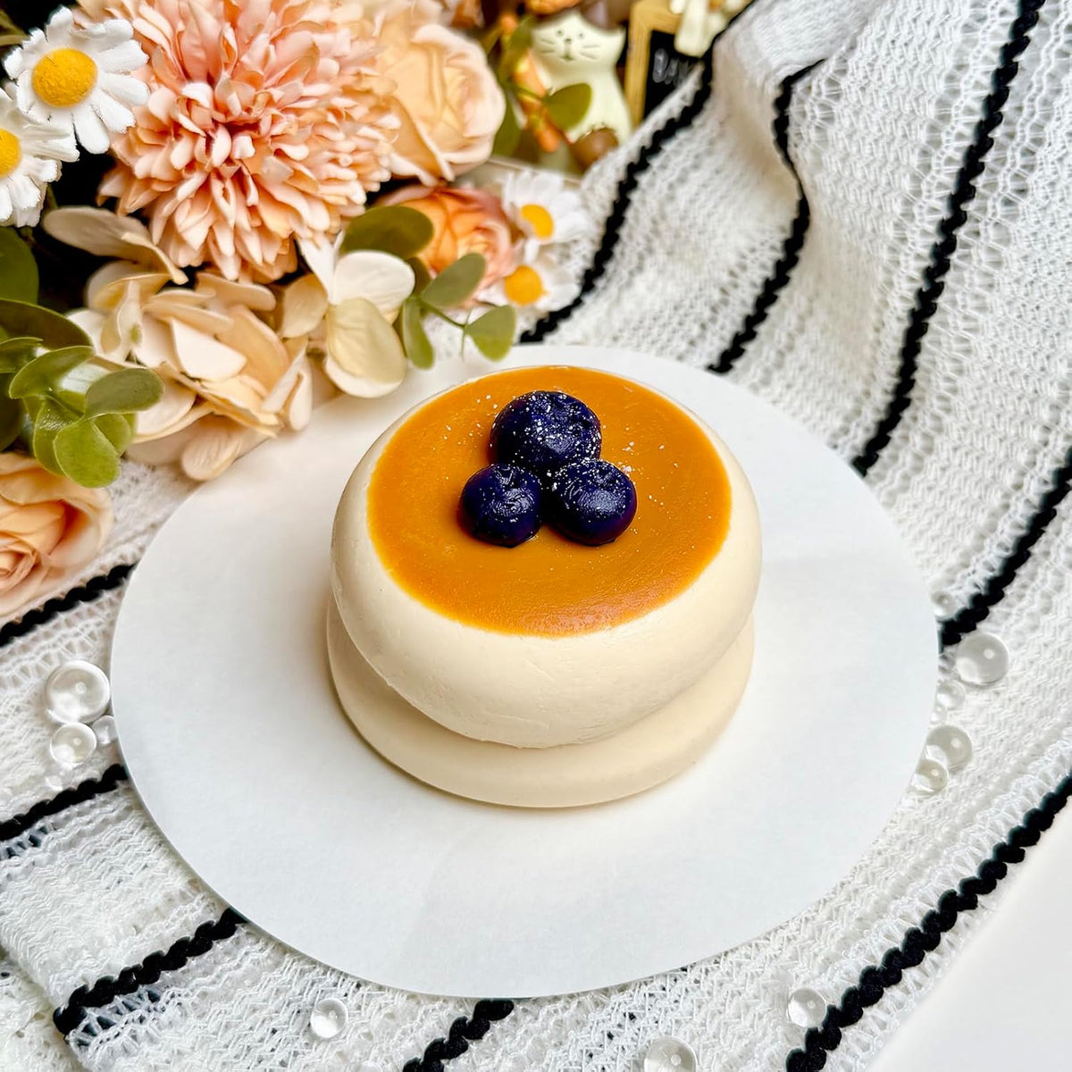 Realistic Blueberry Squishy Souffle Slow Rising Squeeze Toy