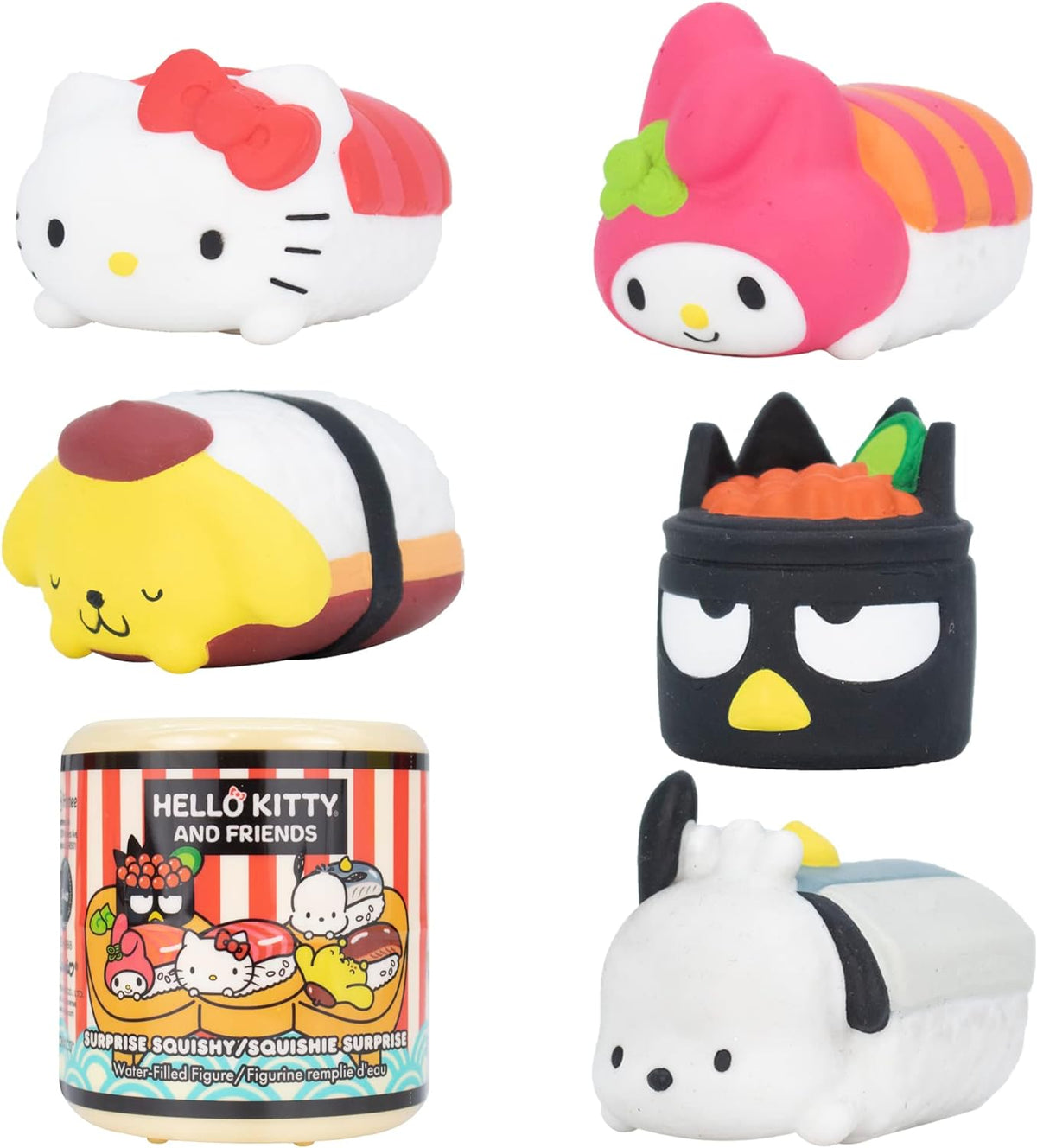 Mini Sushi Squishy Blind Capsule Water Squeeze Surprise