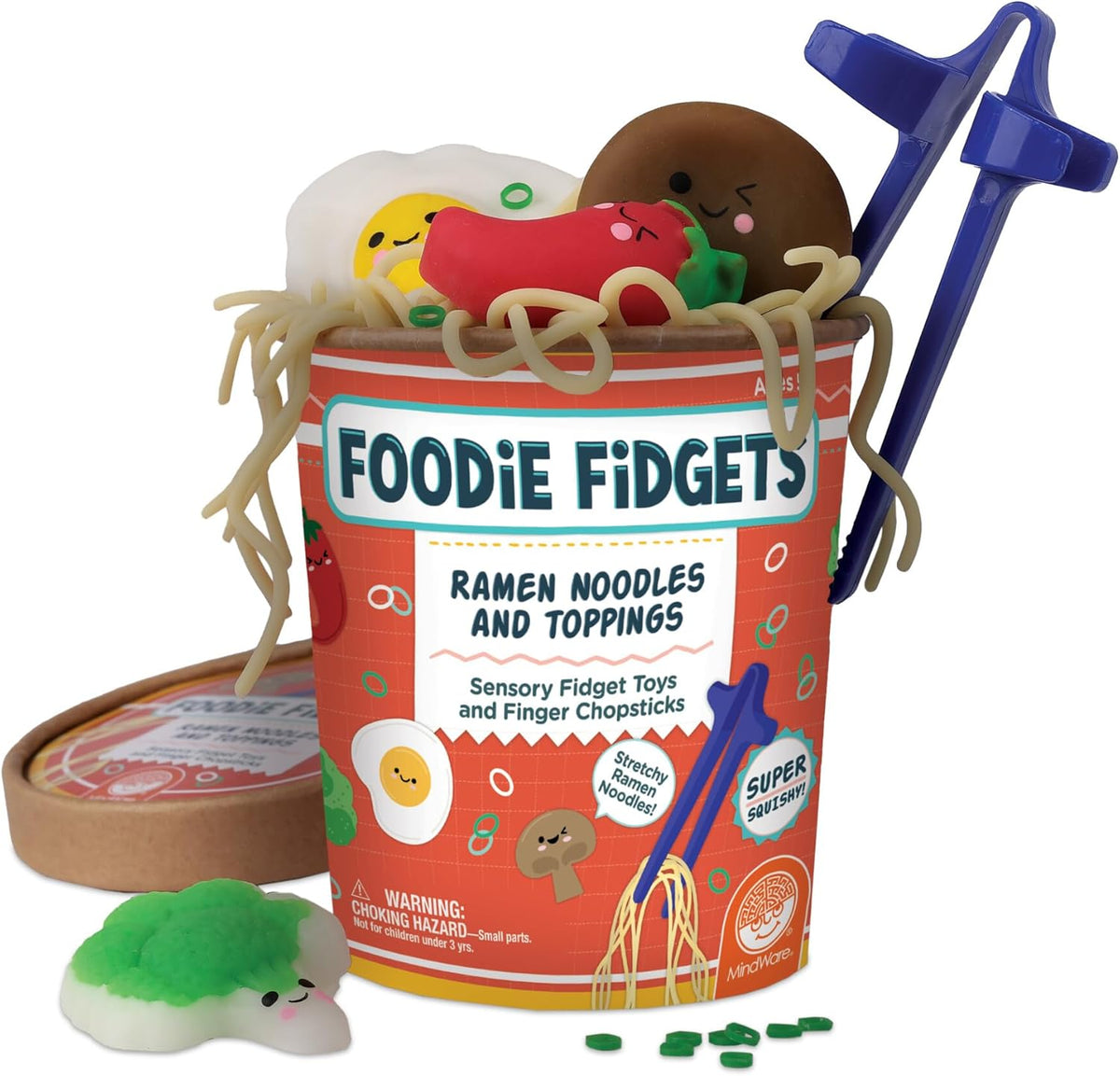 Ramen Squishy Set With Squishy Noodles And Toppings