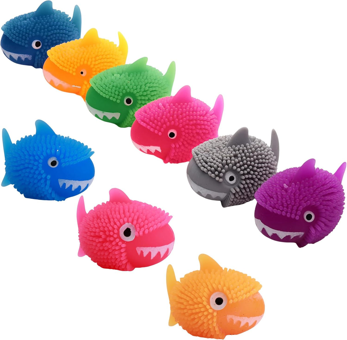 Mini Puffer Shark Squishy, 24 Pack Party Favor Squishies