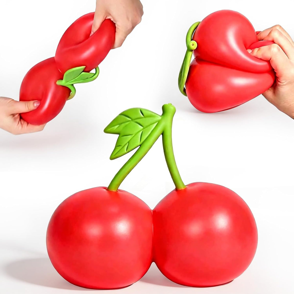 Giant Cherry Squishy Big Squeeze Slow Rising Sensory Toy