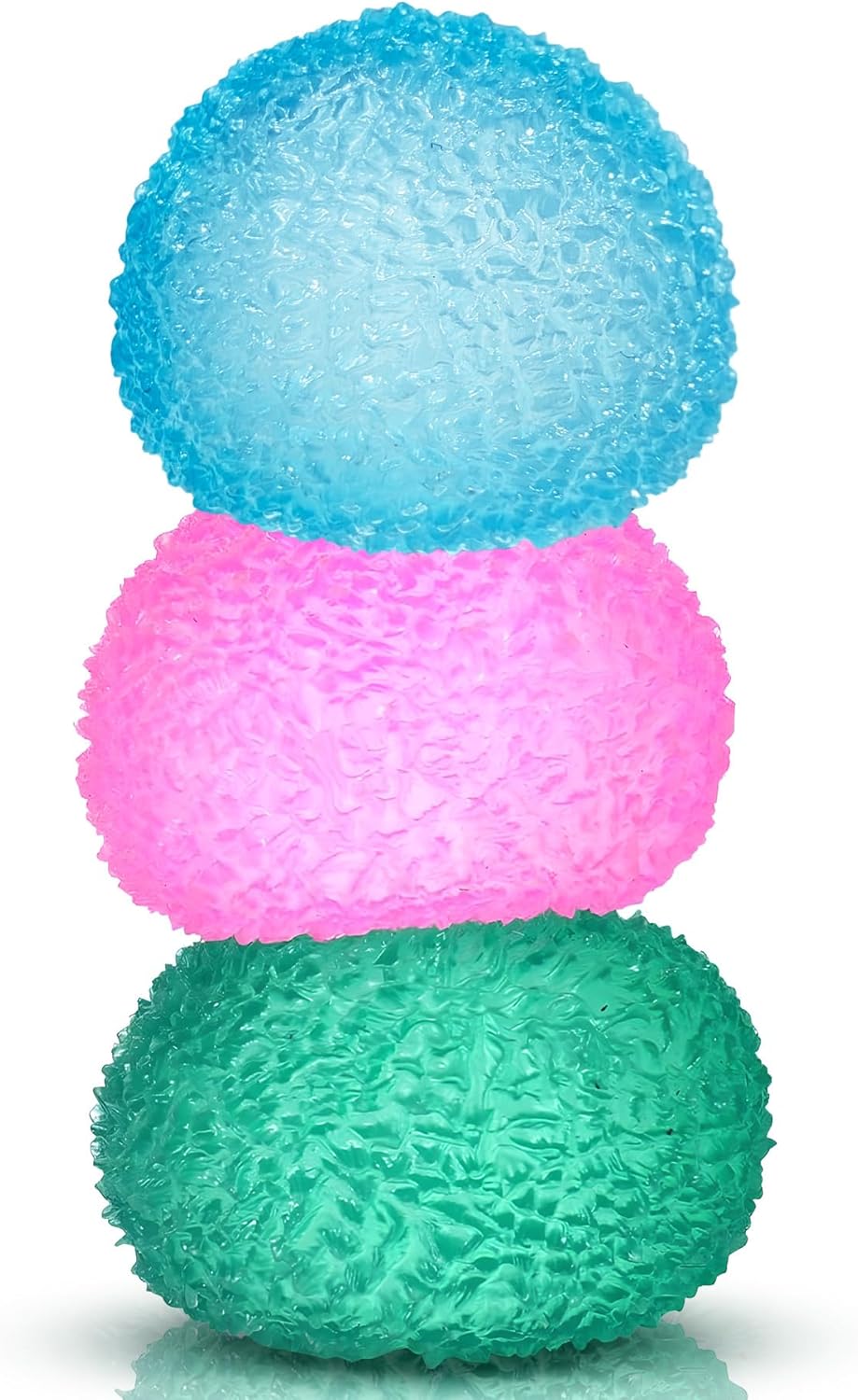 3 Pack Gel Ball Squishy Set - Soft Memory Squeeze Balls