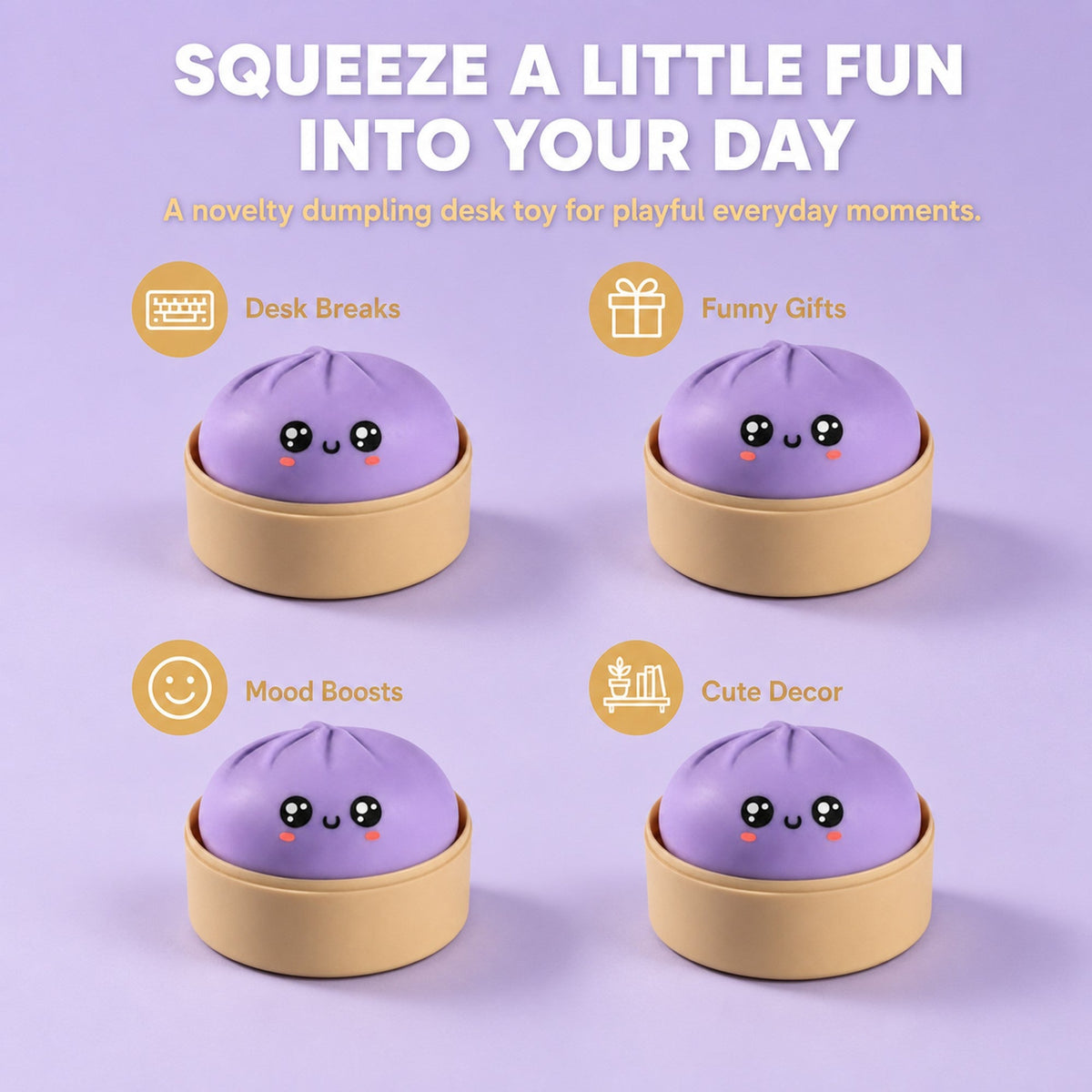 Novelty Dumpling Squishy lifestyle