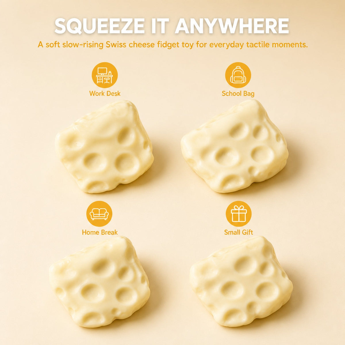 Cheese Squishy lifestyle