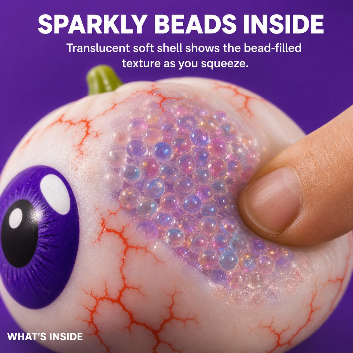 Eyeball squishy bead-filled inside