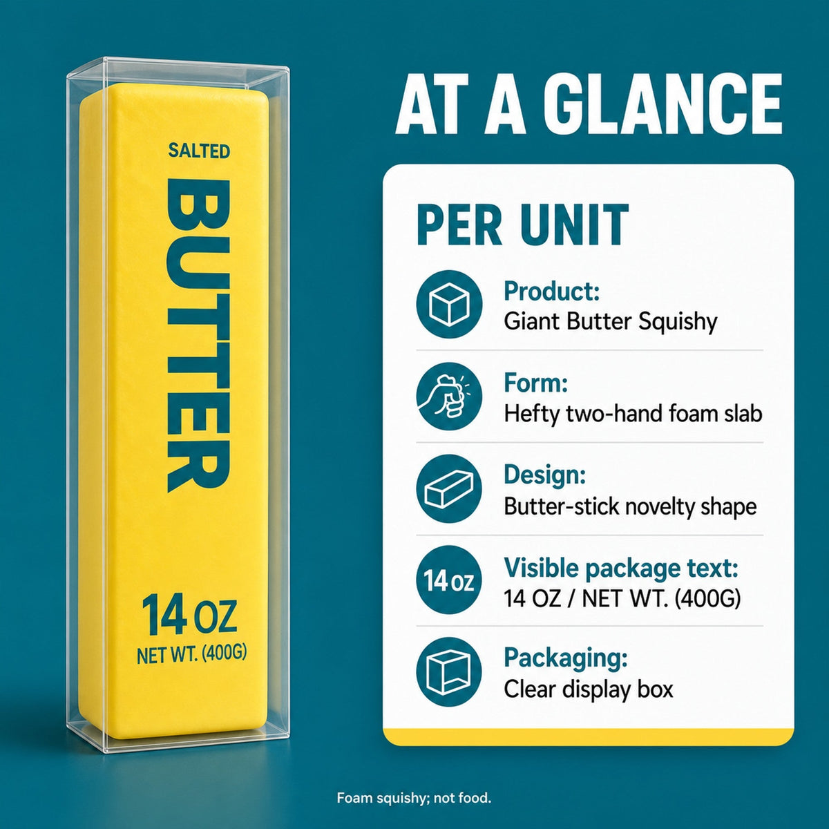 Giant Butter Squishy spec