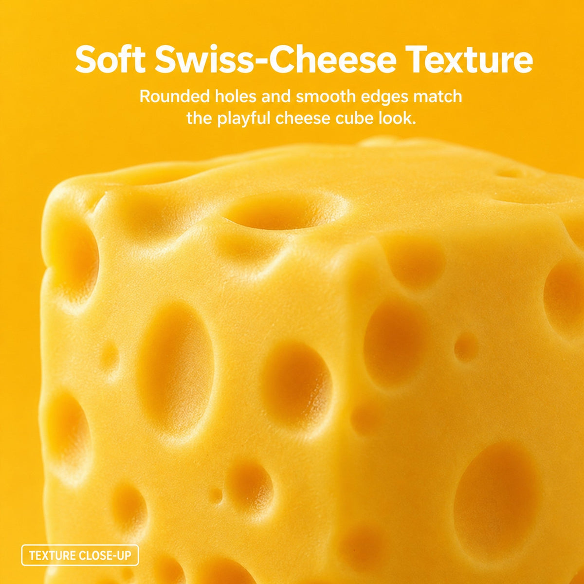 2 Pack Cheese Squishy, One for Home, One inside