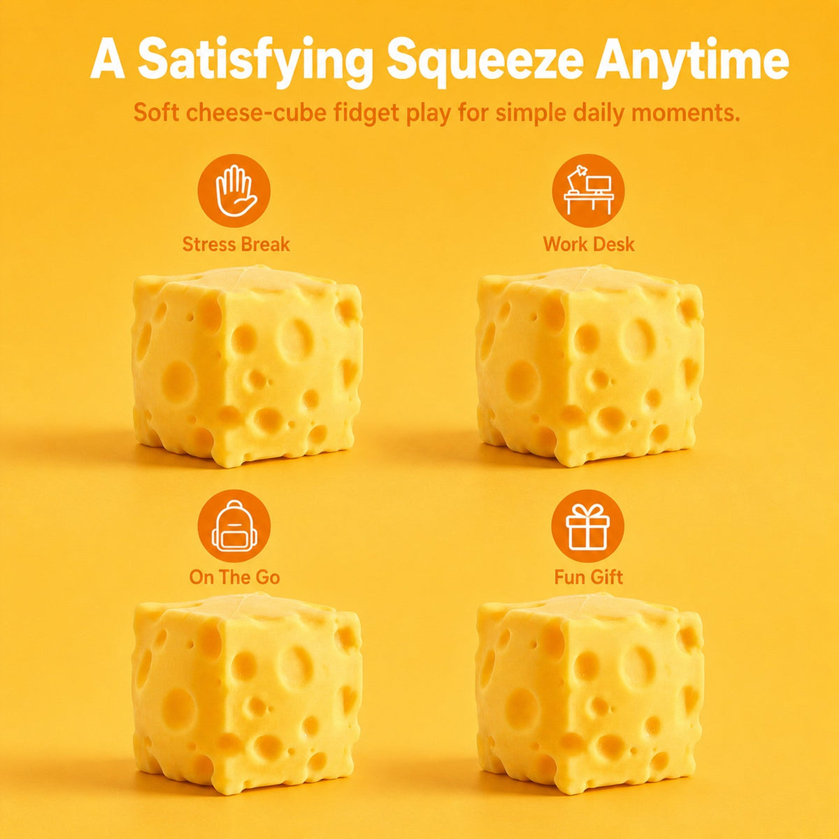 Slow Rising Cheese Squishy lifestyle