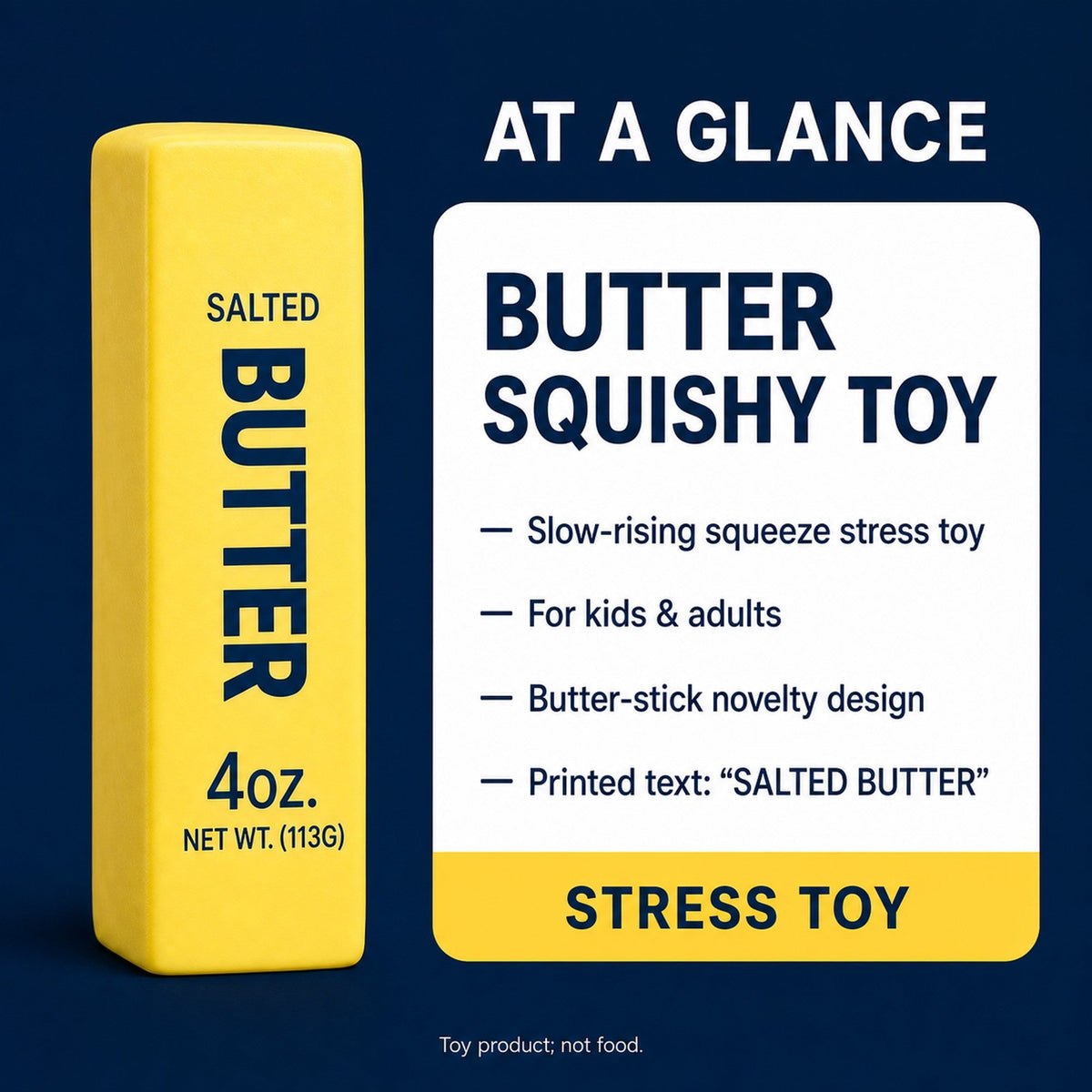 Butter Squishy Toy spec