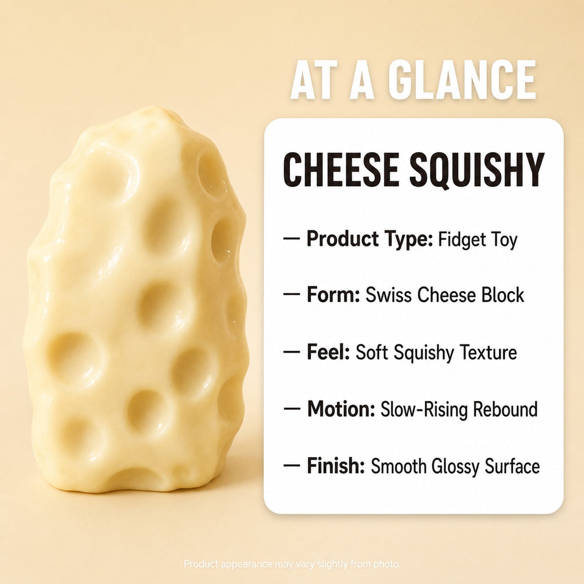 Cheese Squishy spec