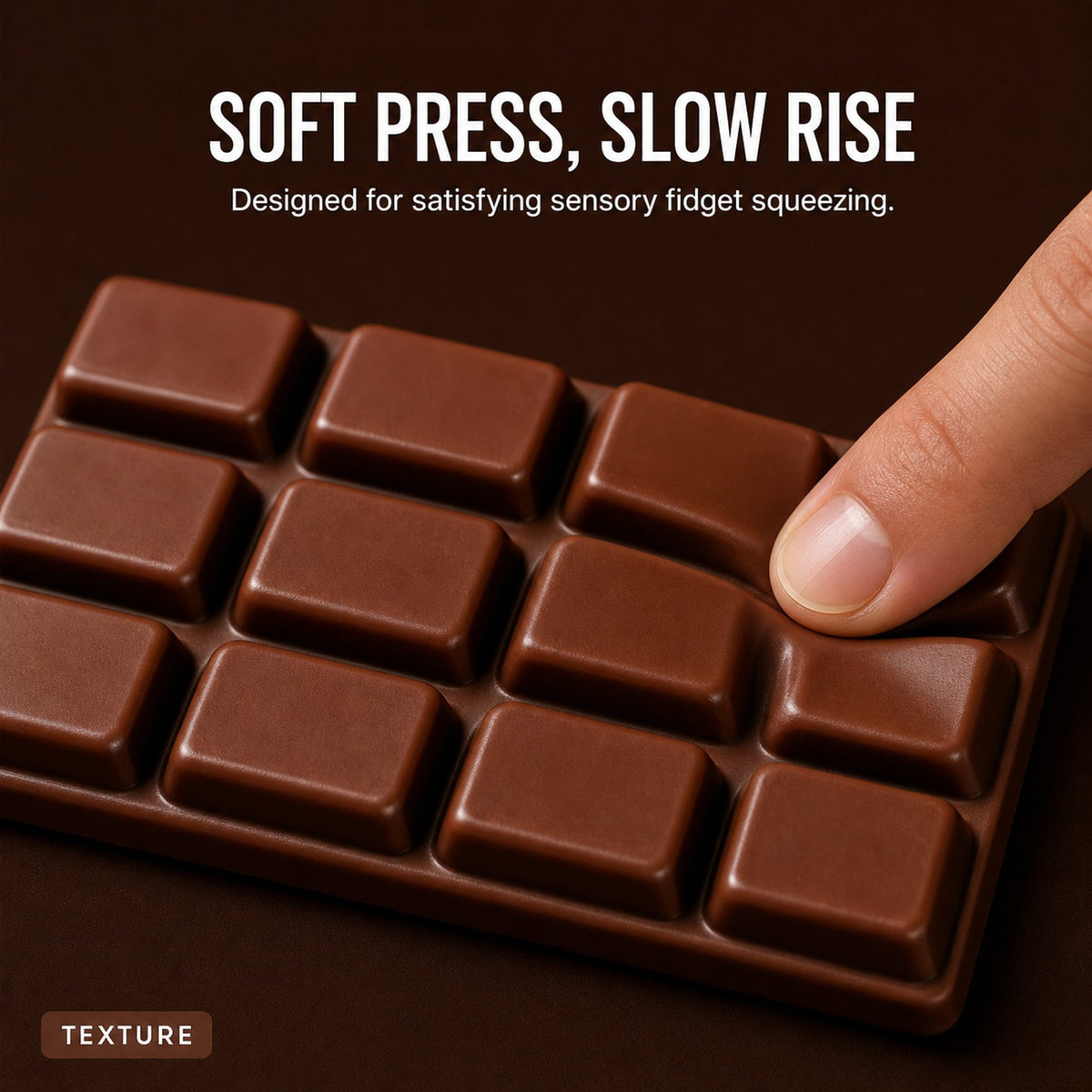 Chocolate Bar Squishy inside