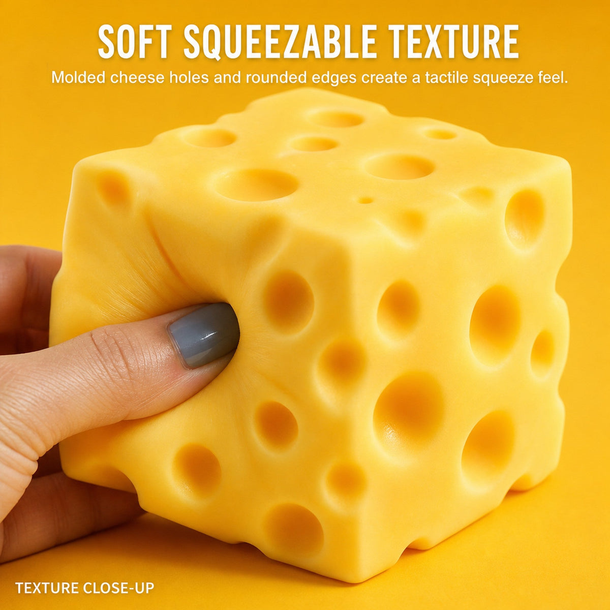 Cheese Block Squishy inside