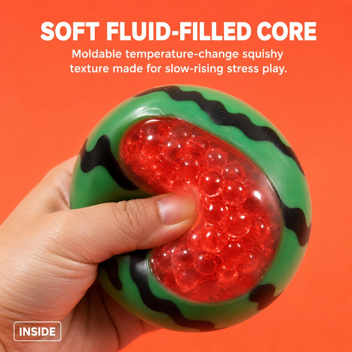 Watermelon Squishy – soft slow-rising texture shown close-up