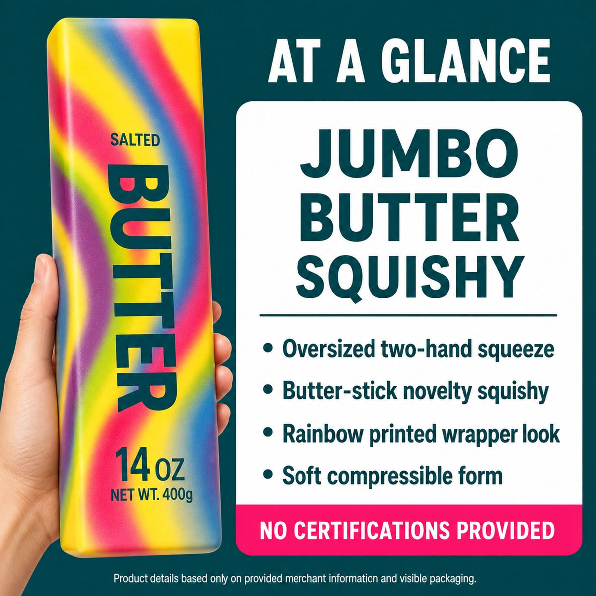 Jumbo Butter Squishy spec