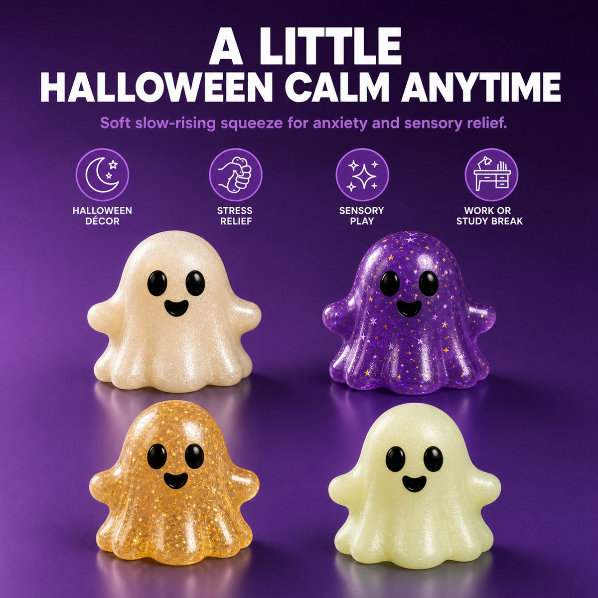 Halloween ghost squishy lifestyle