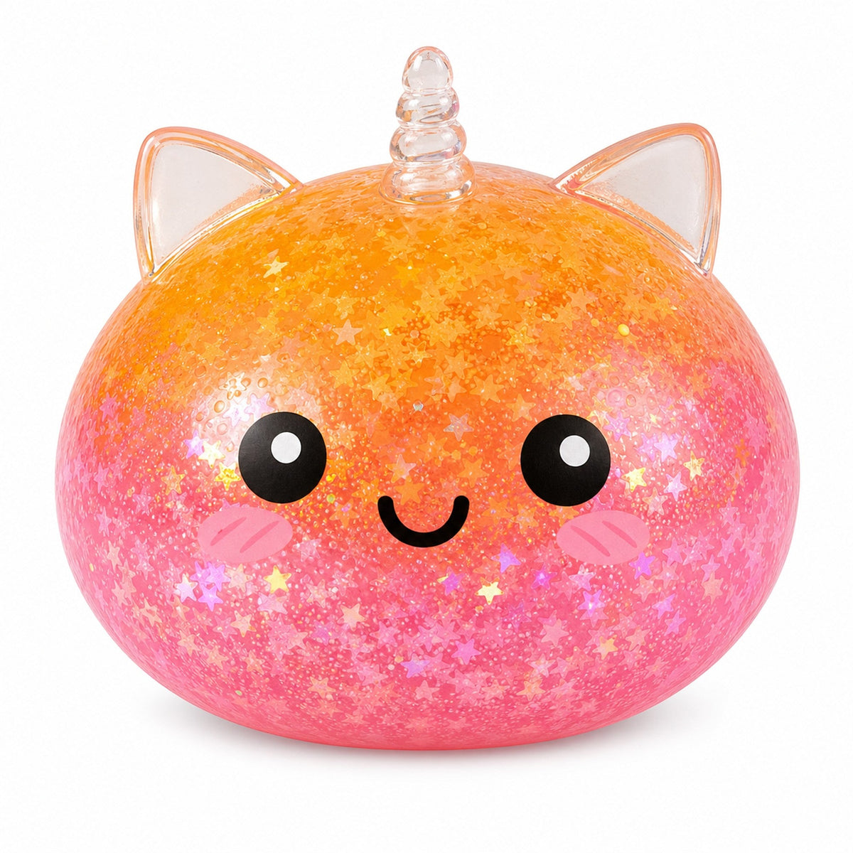 Unicorn Bun Squishy with Ears — Maltose Dumpling Slow-Rising Stress Toy